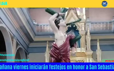 Mañana viernes iniciarán festejos en honor a San Sebastián