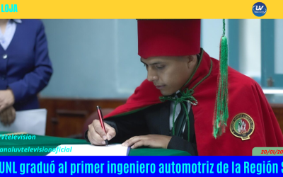 La UNL graduó al primer ingeniero automotriz de la Región Sur