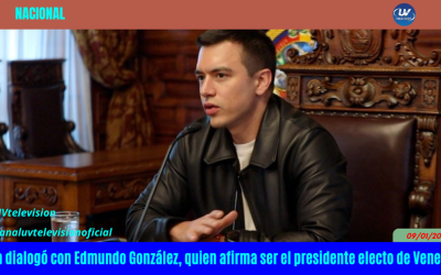 Noboa dialogó con Edmundo González, quien afirma ser el presidente electo de Venezuela