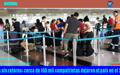 Viaje sin retorno: cerca de 100 mil compatriotas dejaron el país en el 2024