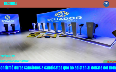 CNE confirmó duras sanciones a candidatos que no asistan al debate del domingo