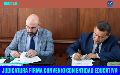 JUDICATURA FIRMÓ CONVENIO CON ENTIDAD EDUCATIVA