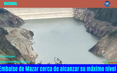 Embalse de Mazar cerca de alcanzar su máximo nivel