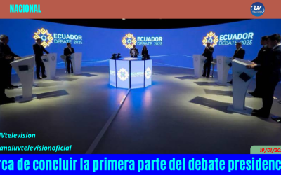 Cerca de concluir la primera parte del debate presidencial