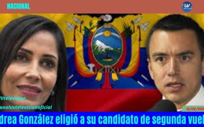 ANDREA GONZÁLEZ ELIGIÓ A SU CANDIDATO DE SEGUNDA VUELTA