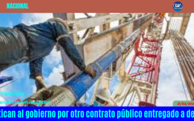 Critican al gobierno por otro contrato público entregado a dedo