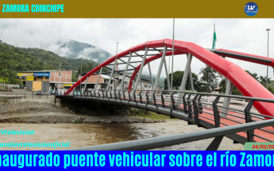 Inaugurado puente vehicular sobre el río Zamora