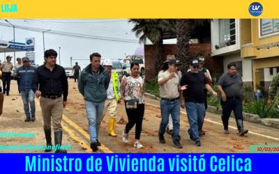 Ministro de Vivienda visitó Celica