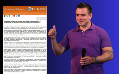 La OEA legitimó proclamación de resultados electorales en Ecuador