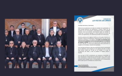 La Iglesia Católica de Ecuador envió mensaje al nuevo binomio presidencial y al país