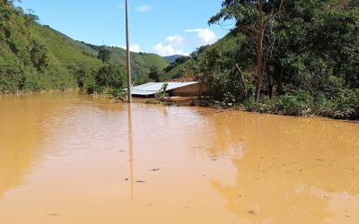 Lluvia y serios daños en Chaguarpamba