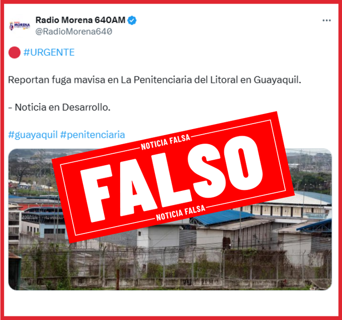 El SNAI desmintió fuga desde complejo penal guayaquileño